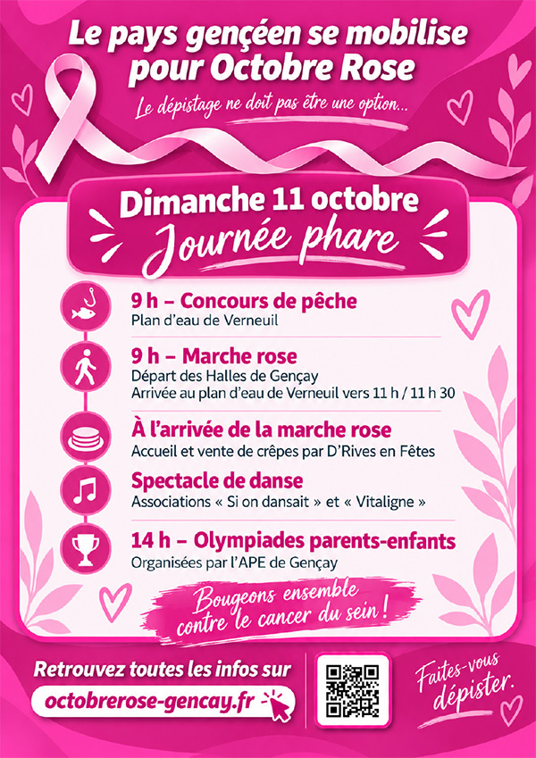 Octobre rose 2026 journée phare